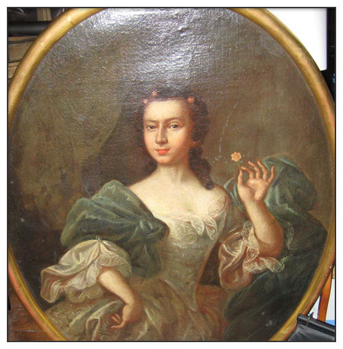 Portrait de jeune femme 18Ã¨me